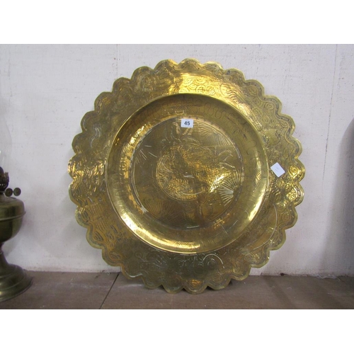 45 - BRASS INDIAN TRAY