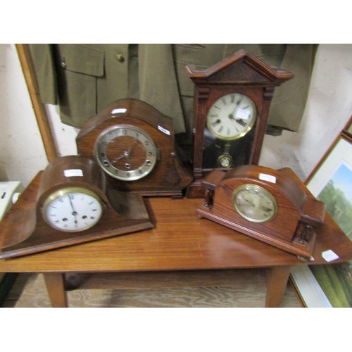 54 - FOUR EARLY 20C MANTEL CLOCKS