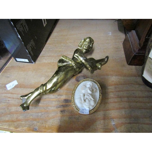 56 - BRASS MUSICIAN; CHERUB CAMEO