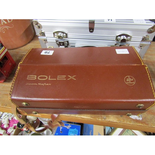 70 - BOLEX CINE CAMERA AND CASE