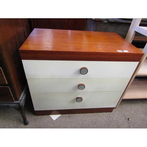 740 - TEAK THREE DRAWER CHEST