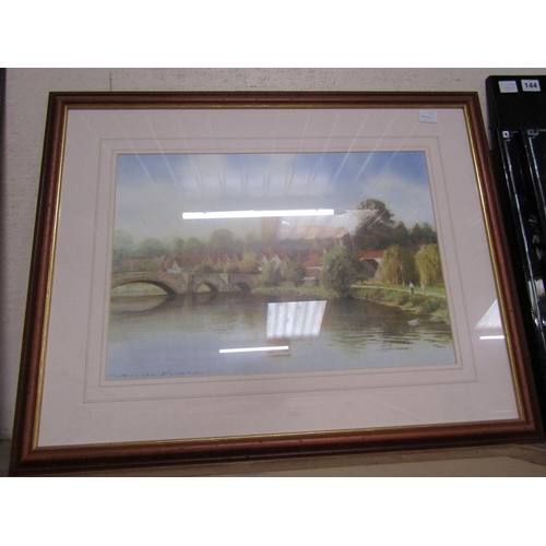 143 - PETER SIMMONDS - TWO F/G LITHOGRAPHS, RIVERSCAPES