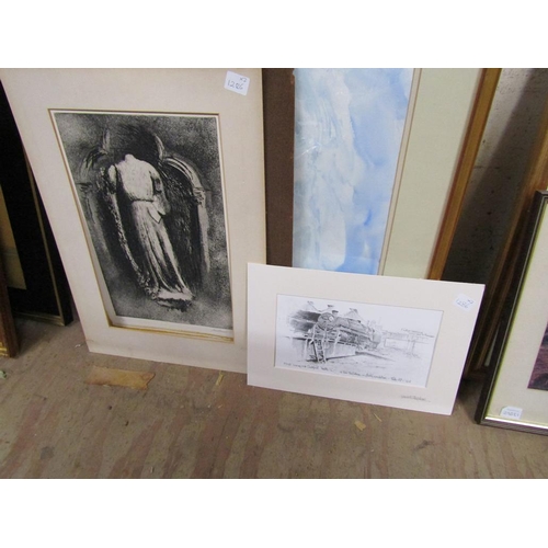 156 - COLLECTION OF FRAMED WATERCOLOURS - STILL LIFE ETC; MIRRORS