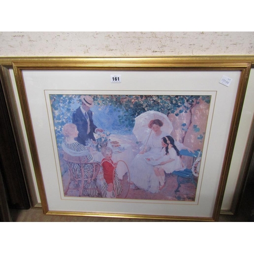 161 - TWO FRAMED COLOURED LITHOGRAPHS