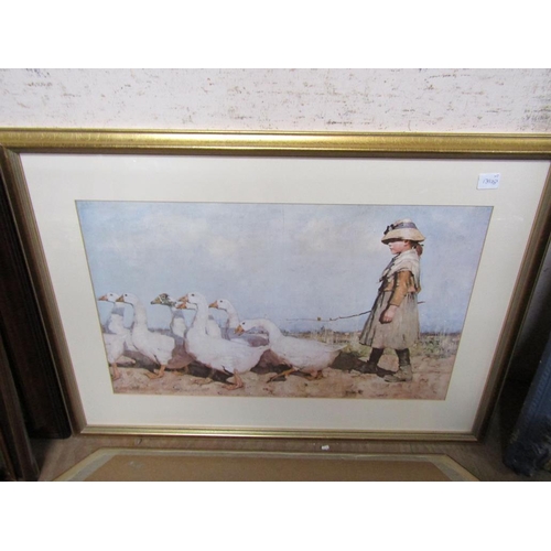 161 - TWO FRAMED COLOURED LITHOGRAPHS