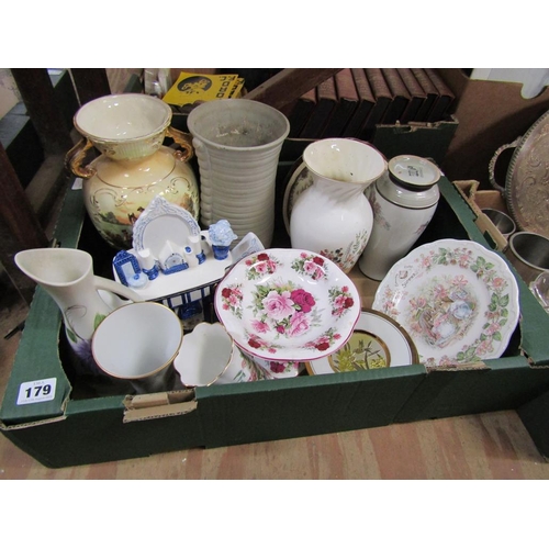 179 - BOX OF CHINA TO INCL BRAMLEY HEDGE