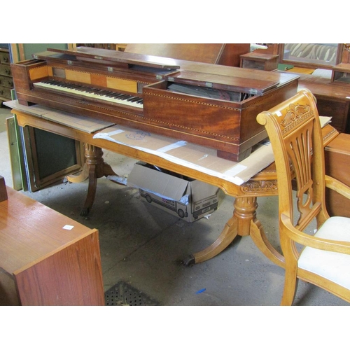 755 - REPRODUCTION DINING TABLE AND CHAIRS