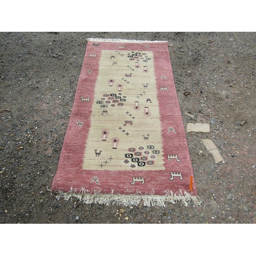 789 - PINK AND BEIGE RUG