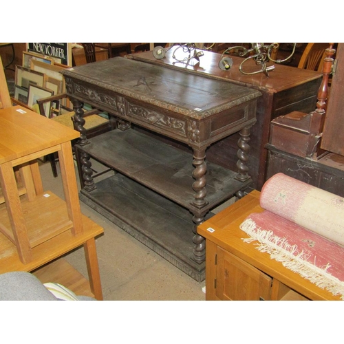 791 - VICTORIAN CARVED OAK BUFFET