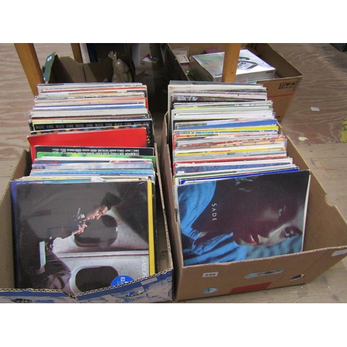 245 - TWO BOXES OF MIXED RECORDS