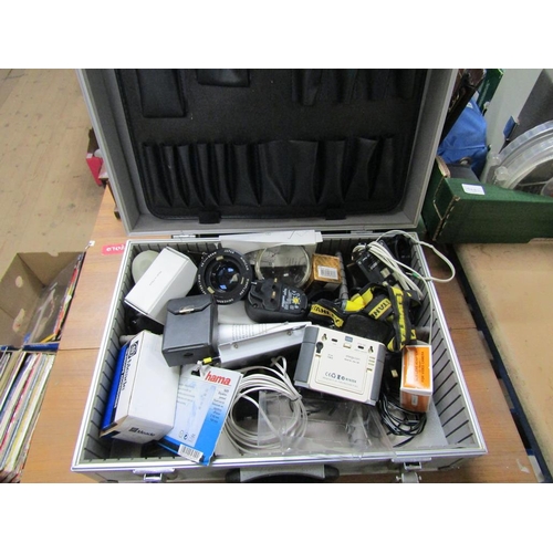 261 - CAMERA CASE AND CONTENTS