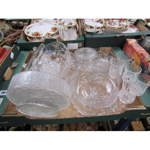 264 - MOULDED AND CRYSTAL GLASSWARE