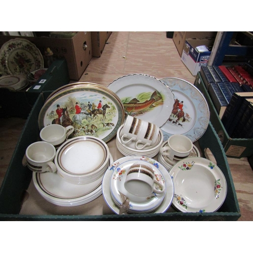 283 - BOX OF TEA AND TABLEWARES