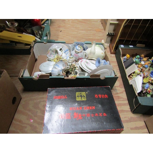 288 - BOX OF MIXED CHINA, TEAWARES ETC