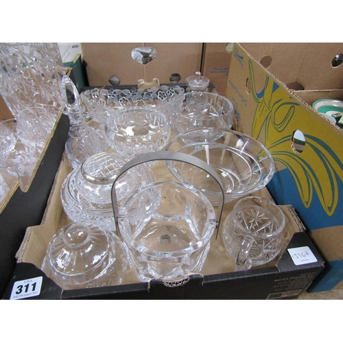 311 - MOULDED AND CRYSTAL GLASS