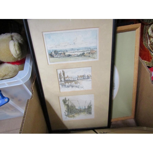 330 - QTY OF FRAMED PRINTS AND FRAMES