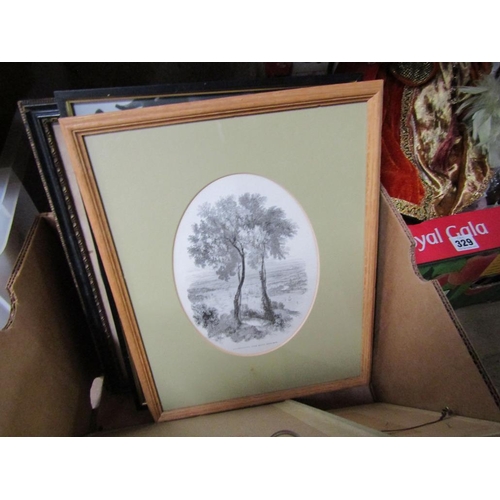 330 - QTY OF FRAMED PRINTS AND FRAMES