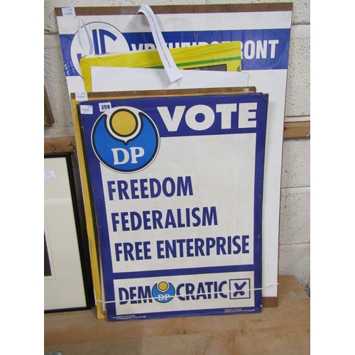 359 - QTY OF POLITIC POSTERS