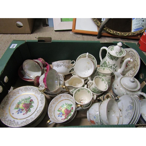 379 - BOX OF TEA AND TABLEWARES