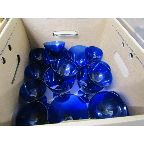 436 - BRISTOL BLUE GLASS WARE