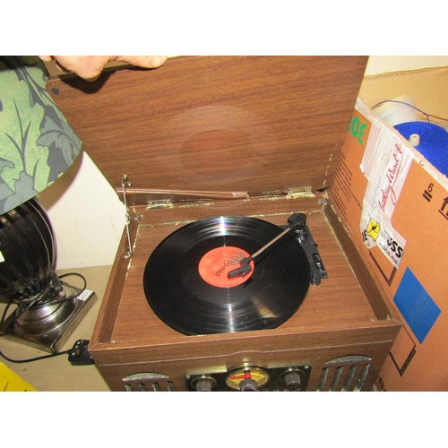 446 - VINTAGE STYLE RADIO / RECORD PLAYER