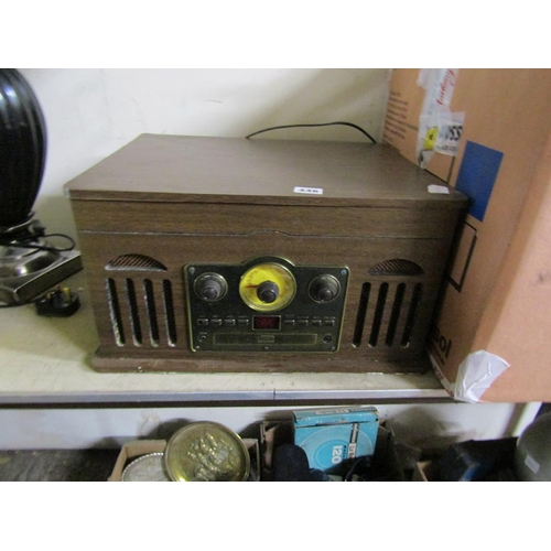 446 - VINTAGE STYLE RADIO / RECORD PLAYER