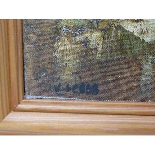 1306 - SIGNED INDISTINCTLY - ROME, THE TIBER, SIGNED OIL ON BOARD, FRAMED, 50CM X 70CM