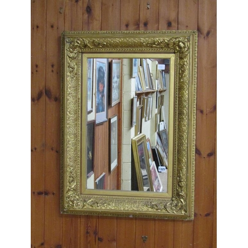 1325 - MOULDED GILT FRAMED WALL MIRROR, 84CM X 62CM