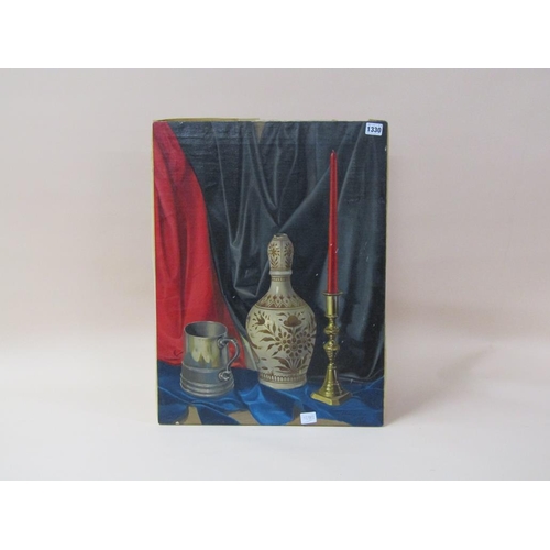 1330 - NICHOLAS QUILLIAM - STILL LIFE, SIGNED OIL PAINTING, 61CM X 46CM