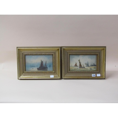 1350 - I MORTIMER - PAIR, SHIPPING, WATERCOLOUR, F/G, EACH APPROX 15CM X 25CM