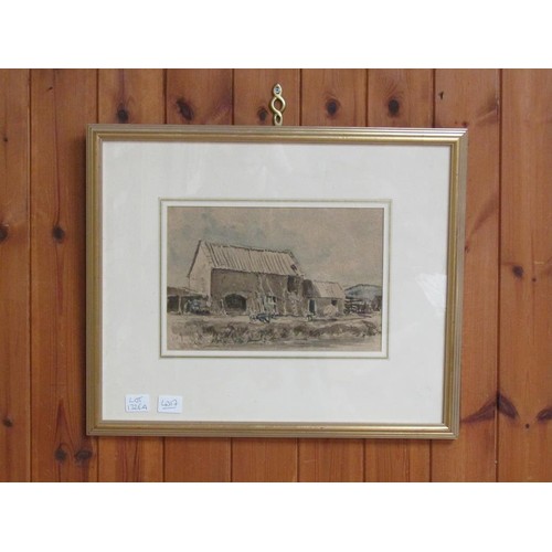 1326A - EARLY 20c SIGNED WATERCOLOUR OF A RURAL SCENE