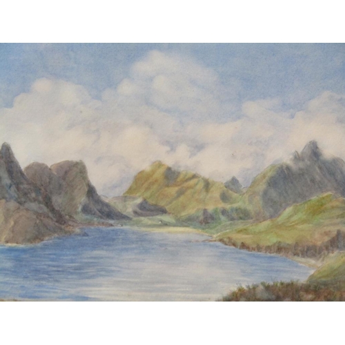 1362 - TWO F/G WATERCOLOURS - PM PERCY - FISH FARM TADSWORTH & ISLE OF SKYE