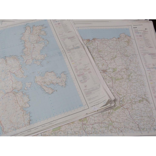 1387 - COLLECTION OF APPROX. 126 1987 LAND RANGERS SERIES ORDNANCE SURVEY SHEETS 1:50000 SCALES