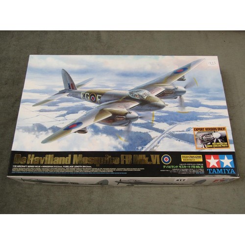 417 - TAMIYA MODEL PLANE DE HAVILLAND MOSQUITO