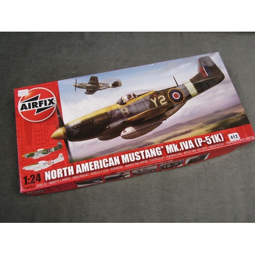 412 - AIRRFIX PLANE KITS - HURRICANE & MUSTANG