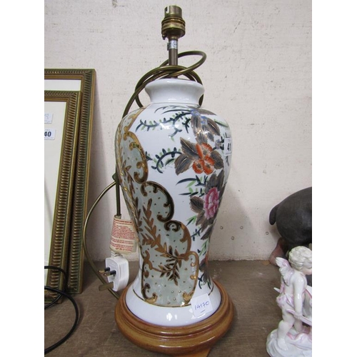 41 - ORIENTAL PORCELAIN LAMP