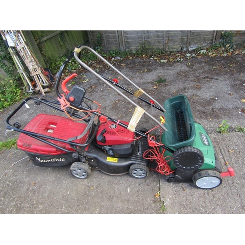 959 - MOWER AND A SCARIFYER