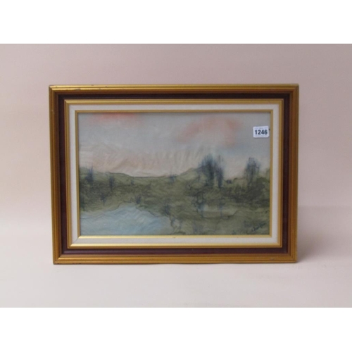 1246 - S CHAFEN - FRAMED CONTEMPORARY PRINT, 26CM X 40CM