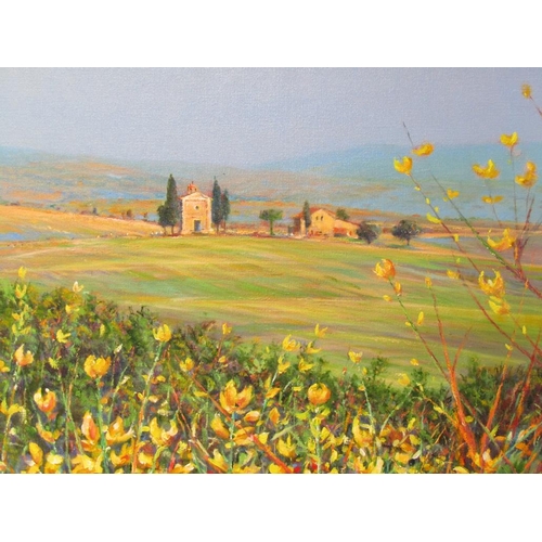 1260 - DYER - TUSCANY, OIL ON CANVAS, FRAMED, 60CM X 58CM