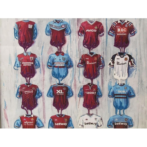 1277 - MIRROR FRAMED WEST HAM PRINT