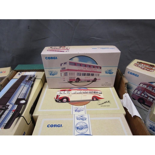 1316 - COLLECTION OF TEN CORGI DIECAST COACHES BOXED