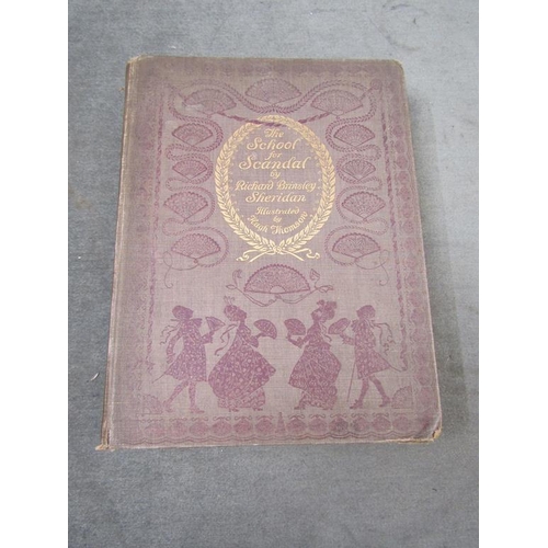 1330 - TWO BOOKS - TALES FROM THE ARABIAN NIGHTS, ILLUSTRATED BY GORDON-NICOLL TOGETHER WITH A BOOK THE SCH... 