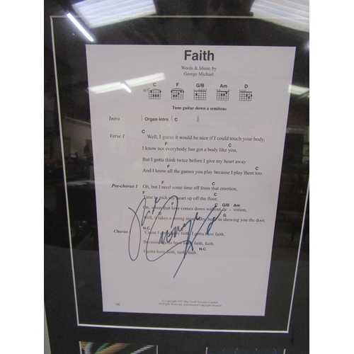 1368 - PLATINUM DISC - FAITH BY GEORGE MICHAEL WITH SIGNED LETTER