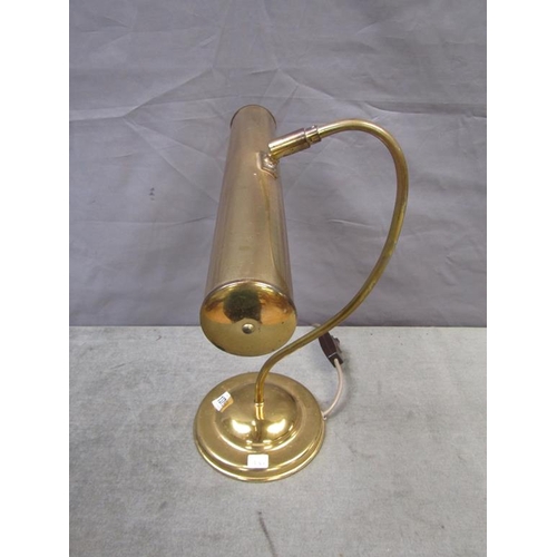 1379 - BRASS DESK LAMP - 40cms H