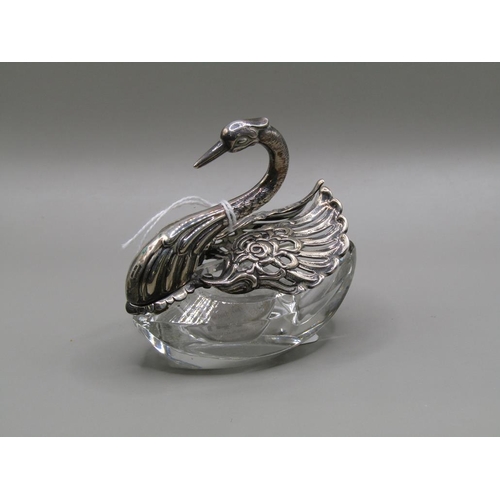 1466 - SILVER SWAN DESK STANDS