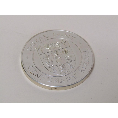 1501 - 800th ANNIVERSARY OF THE MAYORALTY OF THE CITY OF LONDON SILVER COMMEMORATIVE MEDAL, 4.8ozt