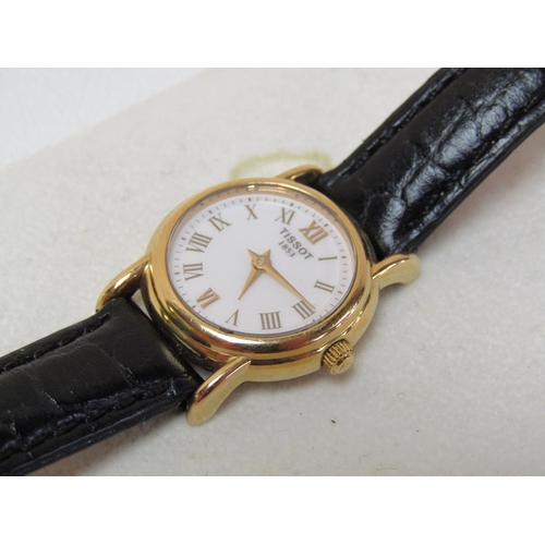 1570 - 18CT GOLD LADIES TISSOT WATCH