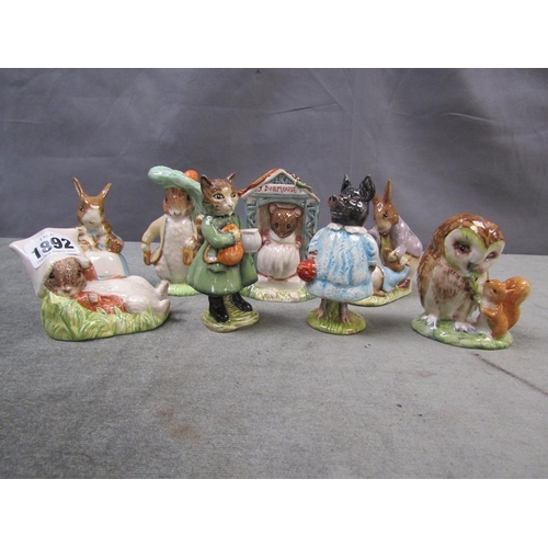 1892 - BESWICK BEATRIX POTTER FIGURES - LARGEST 12CM H