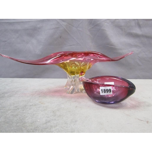 1899 - COLLECTION OF SOMMERSO ART GLASS - BOWL 51CM W