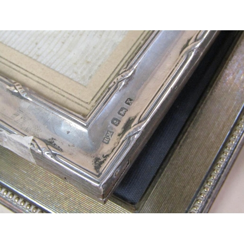 1717 - FIVE SILVER PHOTO FRAMES